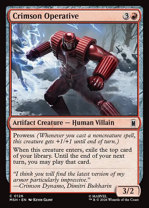 Crimson Operative - Marvel Super Heroes