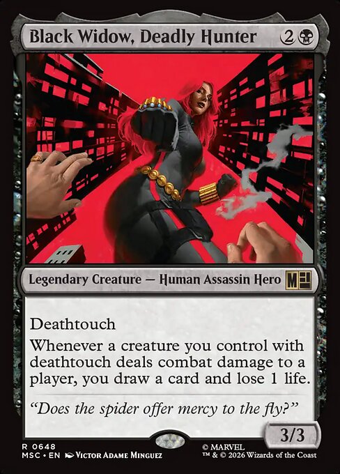 Black Widow, Deadly Hunter - Marvel Super Heroes Commander