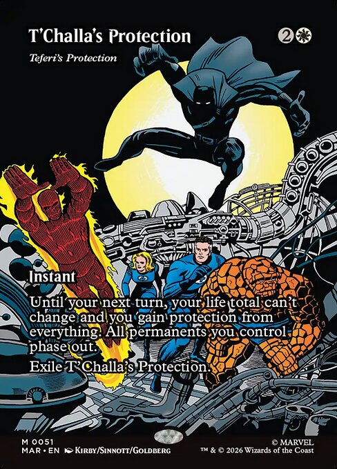 T'Challa's Protection (Teferi's Protection) - Marvel Universe - Borderless