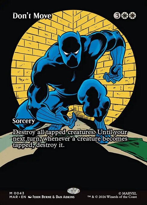 Don't Move - Marvel Universe - Borderless