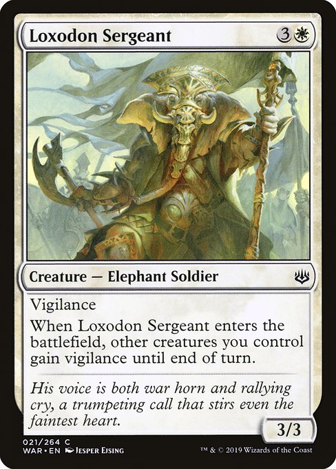 Loxodon Sergeant - War of the Spark