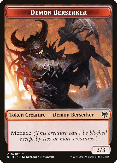 Demon Berserker - Kaldheim Tokens