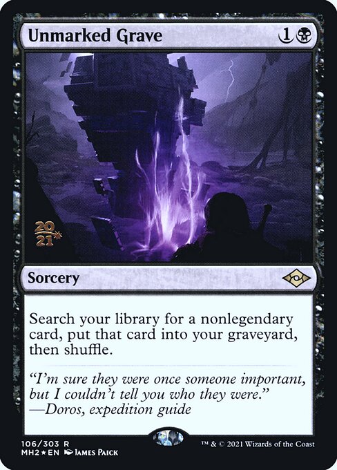 Unmarked Grave - Modern Horizons 2 Promos - Promo Foil