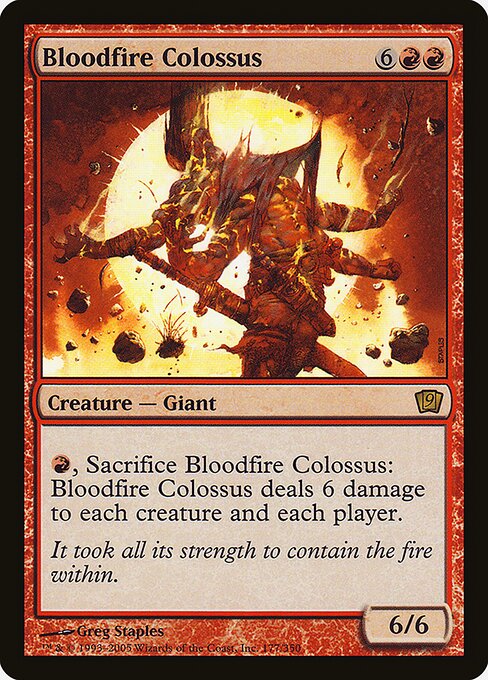 Bloodfire Colossus - Ninth Edition - Promo Foil