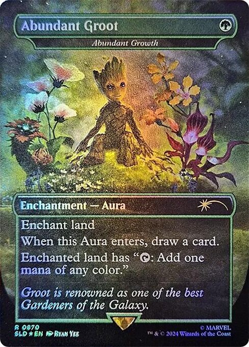 Abundant Groot (Abundant Growth) - Secret Lair Drop - Promo Foil