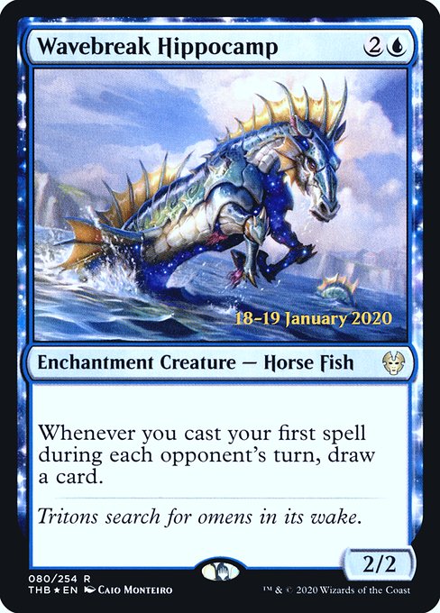 Wavebreak Hippocamp - Theros Beyond Death Promos