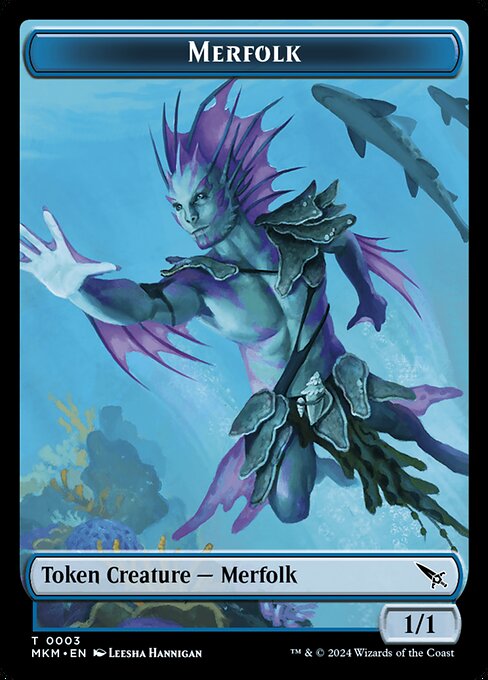 Merfolk - Murders at Karlov Manor Tokens