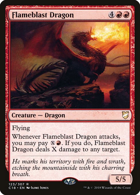 Flameblast Dragon - Commander 2018