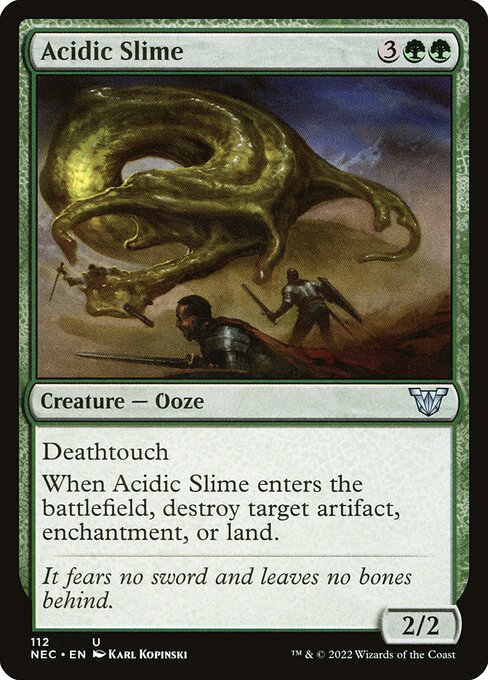 Acidic Slime - Neon Dynasty Commander