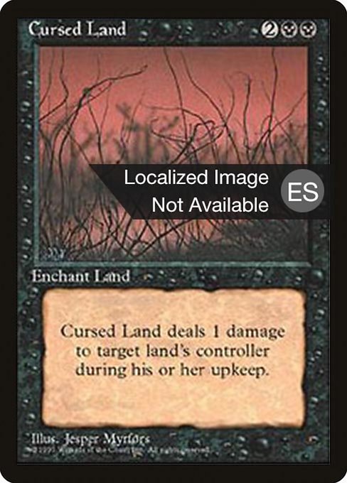 Tierra maldita (Cursed Land) - Fourth Edition Foreign Black Border