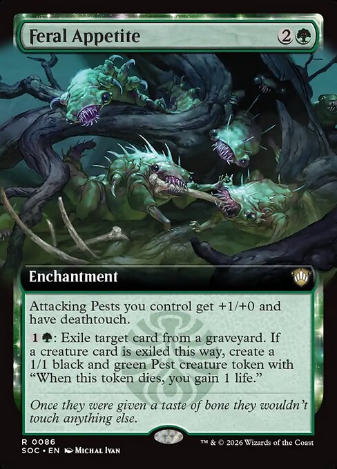 Feral Appetite - Secrets of Strixhaven Commander - Extended Art