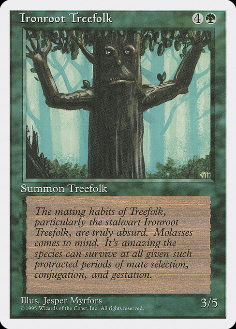 Ironroot Treefolk - Fourth Edition