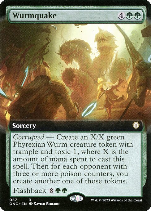 Wurmquake - Phyrexia: All Will Be One Commander - Extended Art