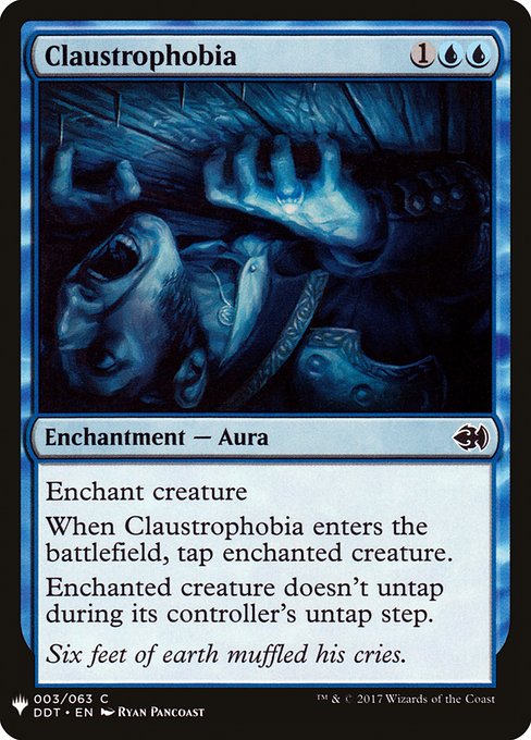 Claustrophobia - The List