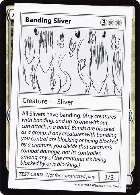 Banding Sliver - Mystery Booster Playtest Cards 2021