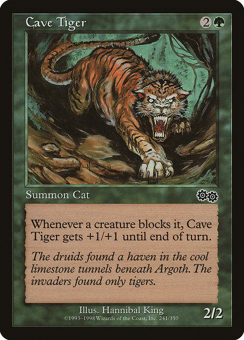 Cave Tiger - Urza's Saga