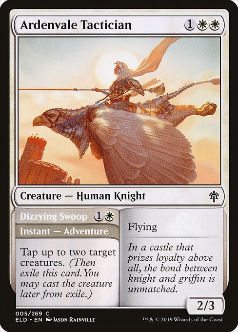 Ardenvale Tactician // Dizzying Swoop - Throne of Eldraine