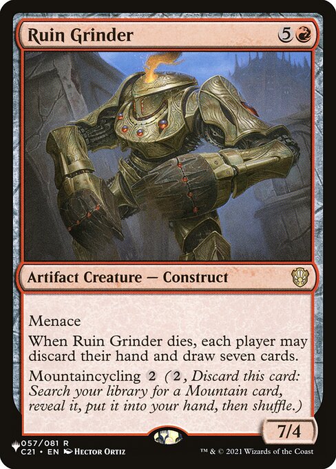 Ruin Grinder - The List