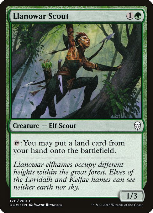 Llanowar Scout - Dominaria