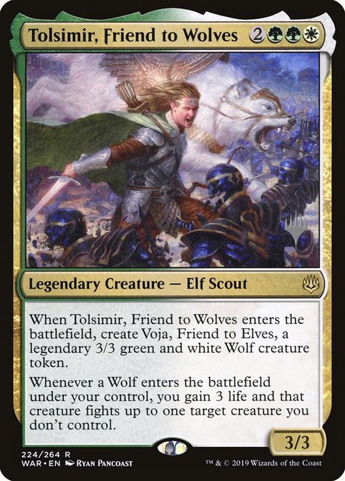 Tolsimir, Friend to Wolves - War of the Spark Promos