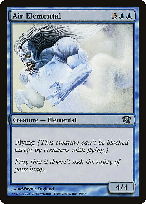 Air Elemental - Eighth Edition - Promo Foil