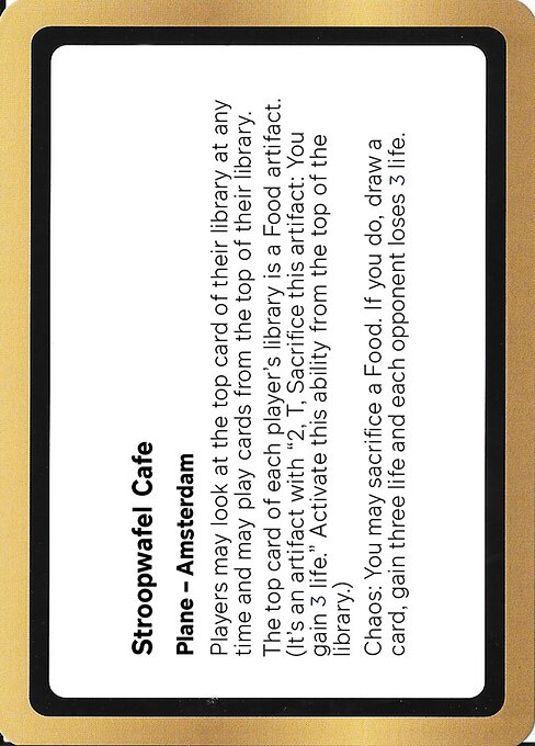 Stroopwafel Cafe - Black Lotus Unknown Planechase