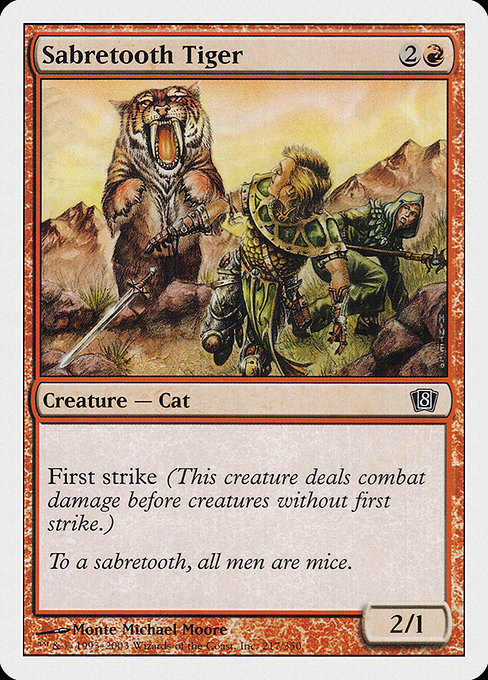 Sabretooth Tiger - Eighth Edition