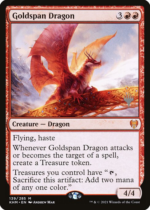 Goldspan Dragon - Kaldheim Promos