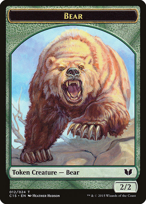 Bear - Commander 2015 Tokens