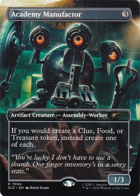 Academy Manufactor - Secret Lair Drop - Borderless