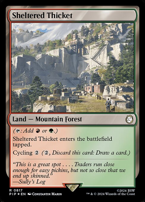 Sheltered Thicket - Fallout - Surge Foil