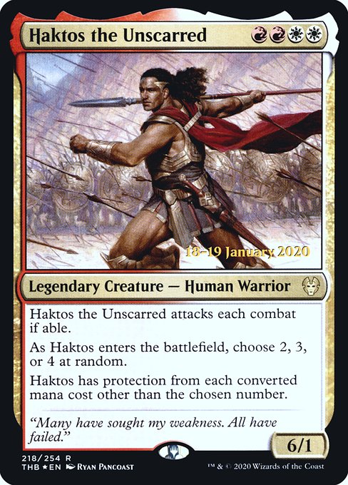 Haktos the Unscarred - Theros Beyond Death Promos