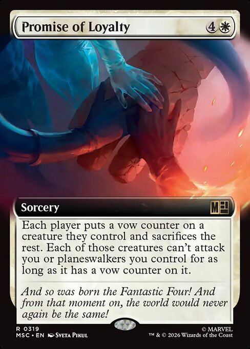Promise of Loyalty - Marvel Super Heroes Commander - Extended Art