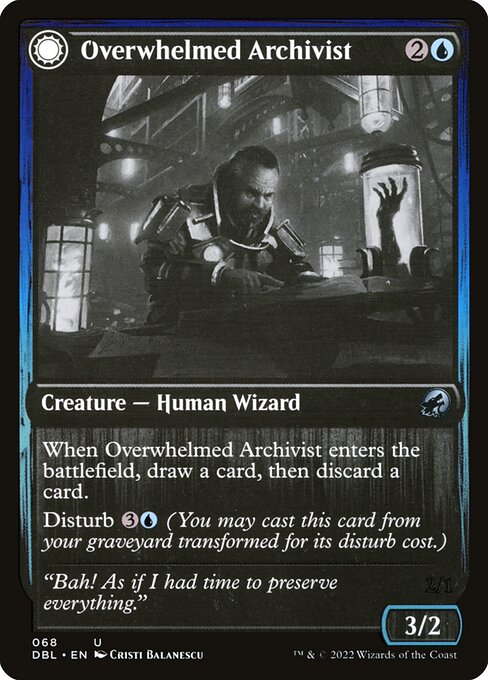 Overwhelmed Archivist // Archive Haunt - Innistrad: Double Feature
