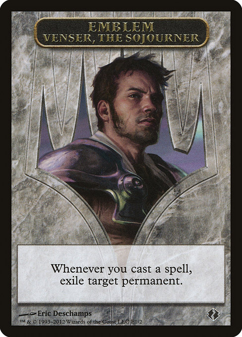 Venser, the Sojourner Emblem - Duel Decks: Venser vs. Koth Tokens