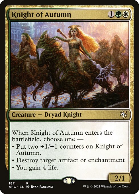 Knight of Autumn - Forgotten Realms Commander