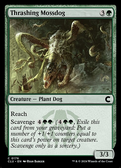 Thrashing Mossdog - Ravnica: Clue Edition