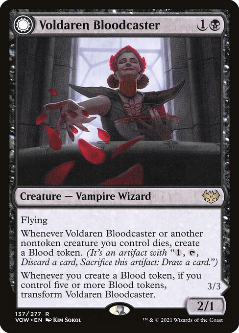 Voldaren Bloodcaster // Bloodbat Summoner - Innistrad: Crimson Vow