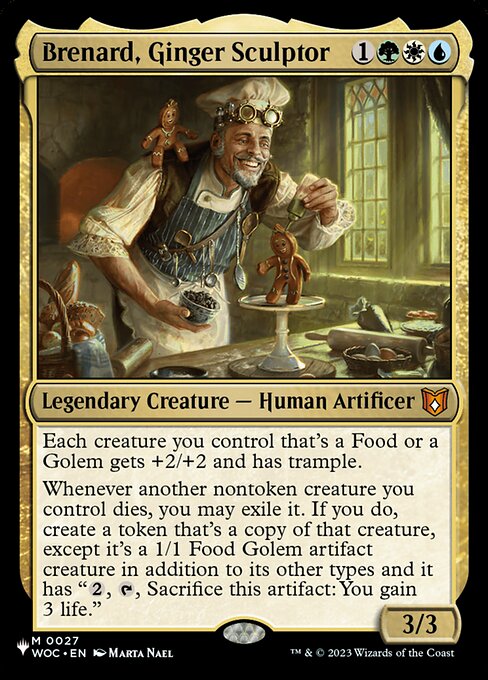 Brenard, Ginger Sculptor - The List