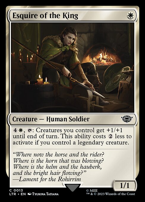 Esquire of the King - The Lord of the Rings: Tales of Middle-earth