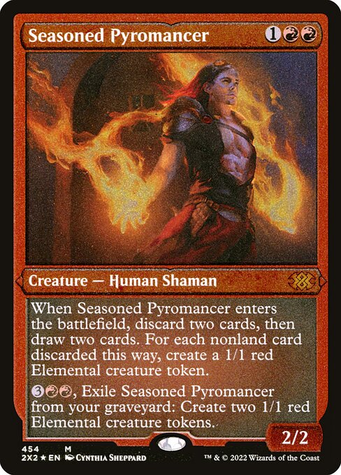 Seasoned Pyromancer - Double Masters 2022 - Etched Foil