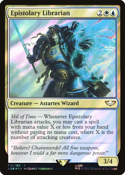 Epistolary Librarian - Warhammer 40,000 Commander - Surge Foil