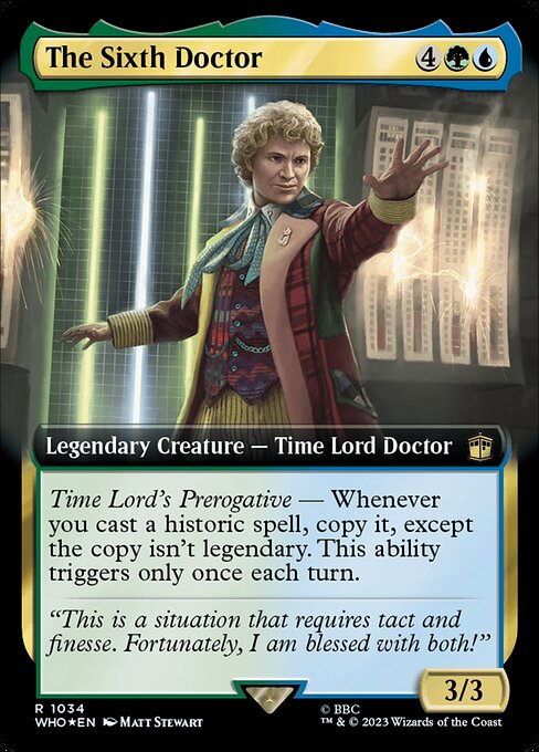 The Sixth Doctor - Doctor Who - Surge Foil