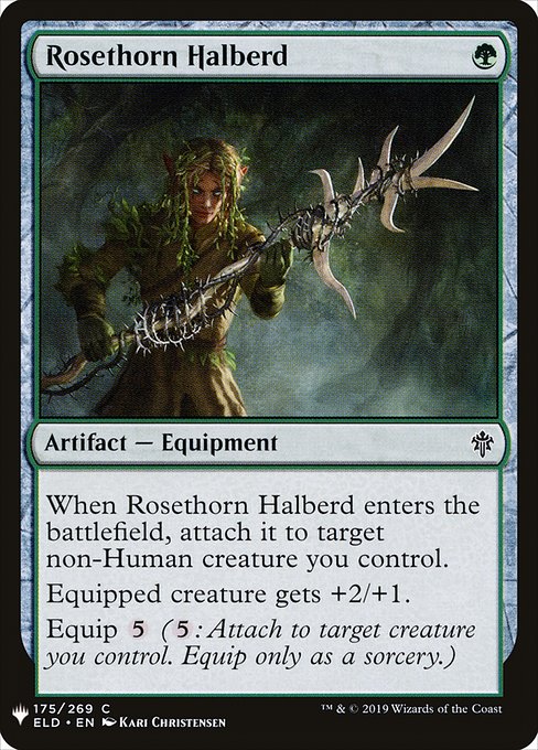 Rosethorn Halberd - The List