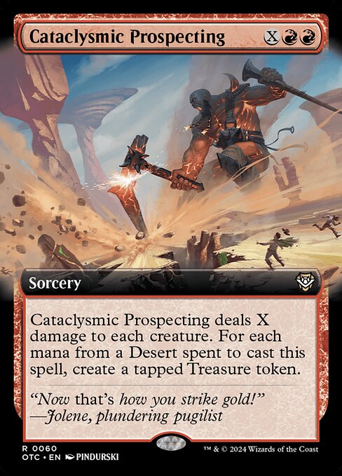 Cataclysmic Prospecting - Outlaws of Thunder Junction Commander - Extended Art
