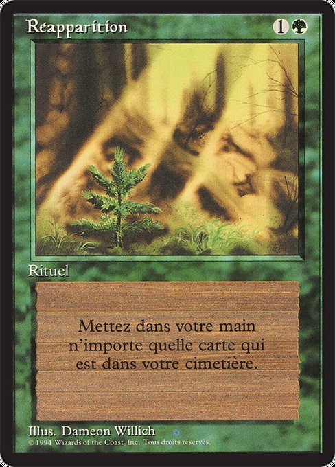 Réapparition (Regrowth) - Foreign Black Border