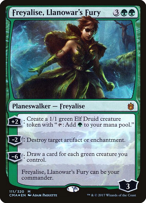 Freyalise, Llanowar's Fury - Commander Anthology - Promo Foil