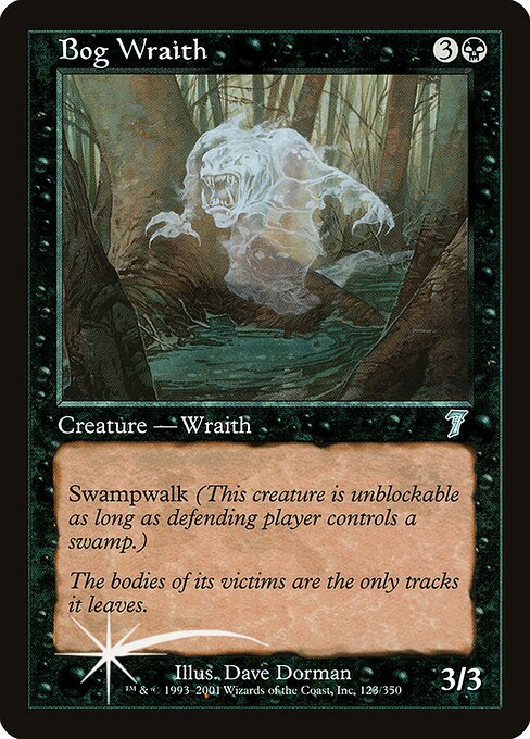 Bog Wraith - Seventh Edition - Promo Foil