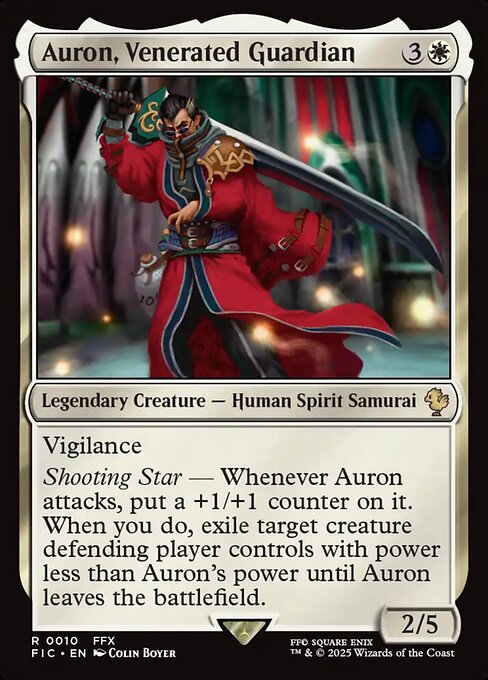 Auron, Venerated Guardian - Final Fantasy Commander - Surge Foil
