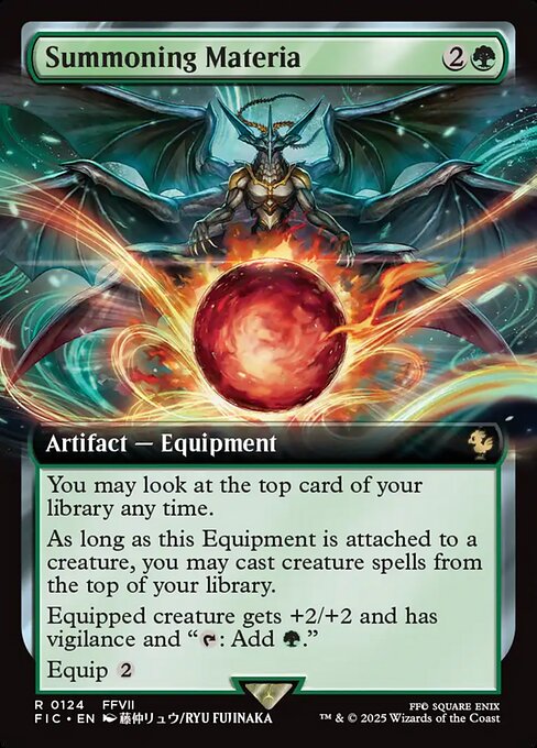 Summoning Materia - Final Fantasy Commander - Extended Art